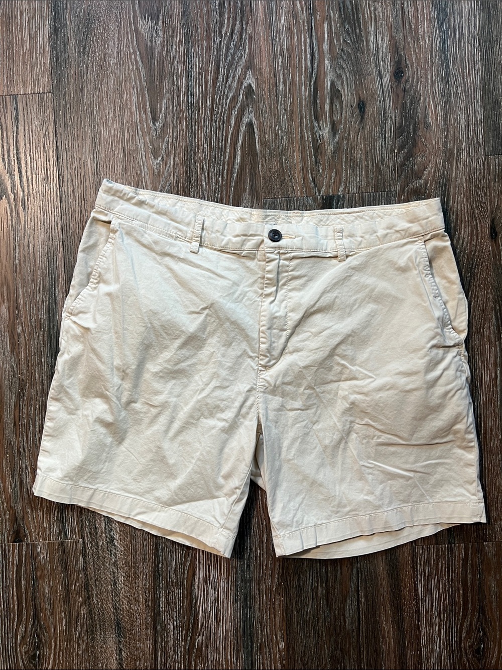 Goodthreads Men's Off-White Cotton Shorts